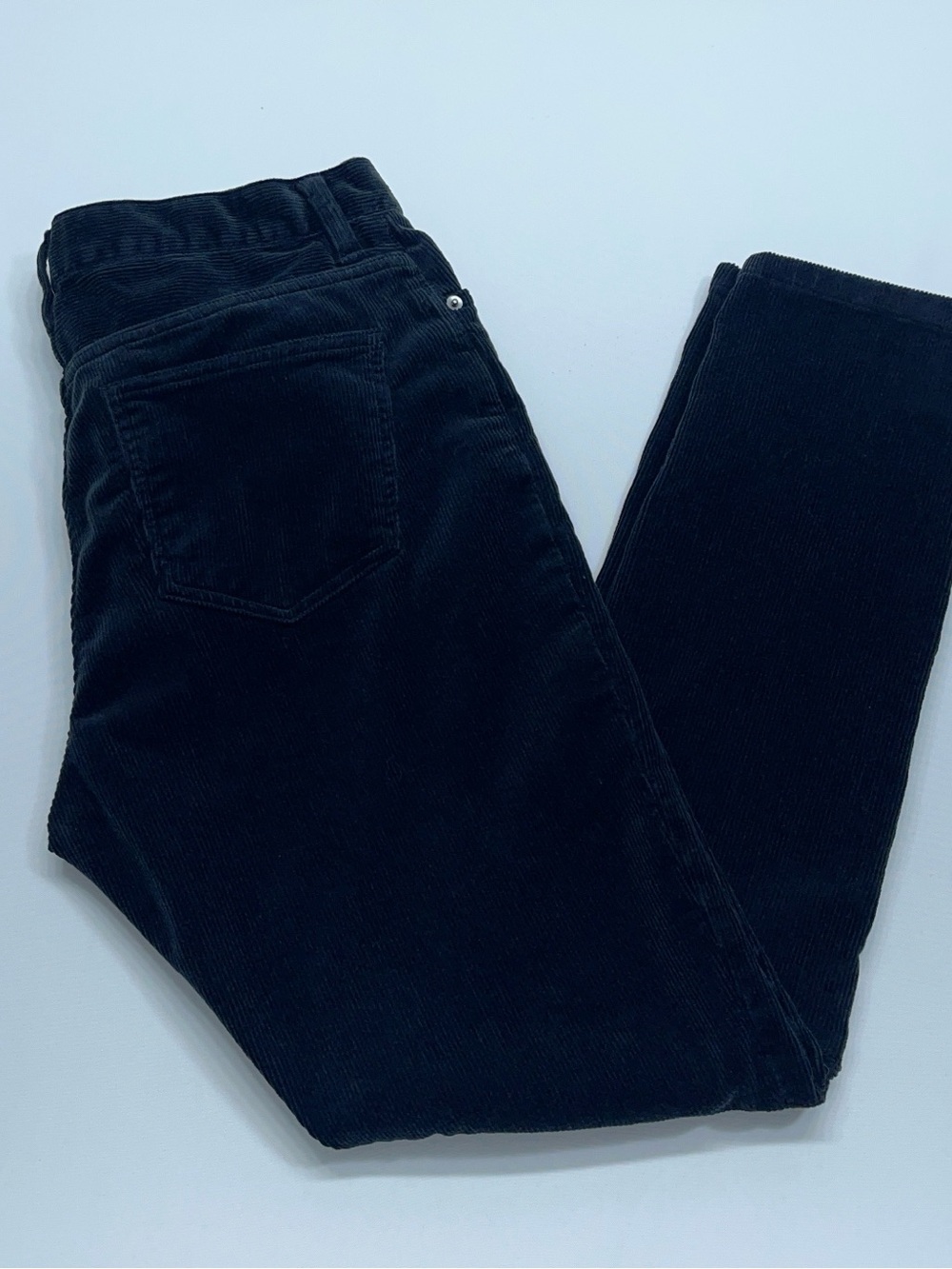 Quince Corduroy 5-Pocket Pants Mens Size 30x30 Slim Black Organic Cotton Spandex - Picture 12 of 12
